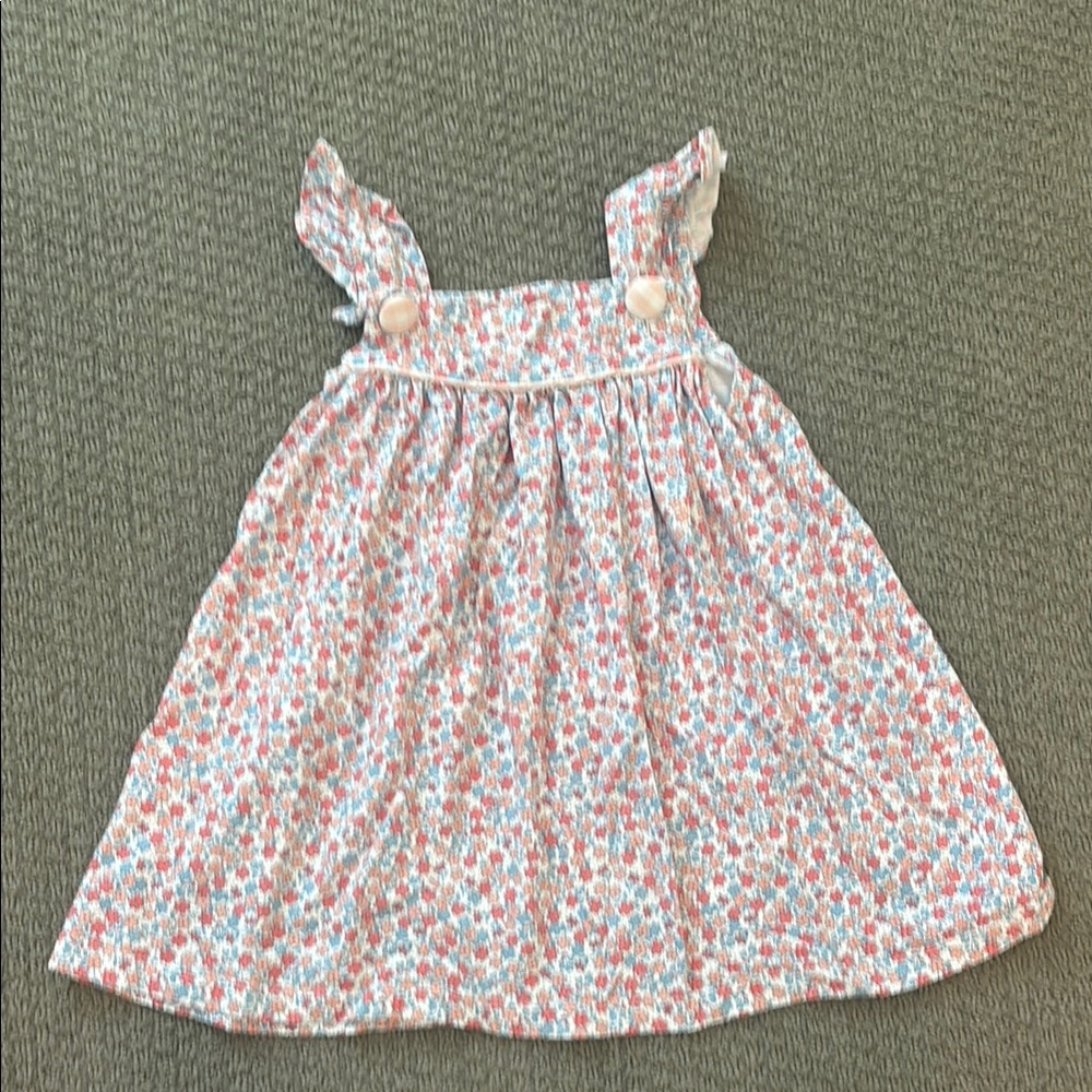 Floral Kids Dress with Ruffle Sleeves